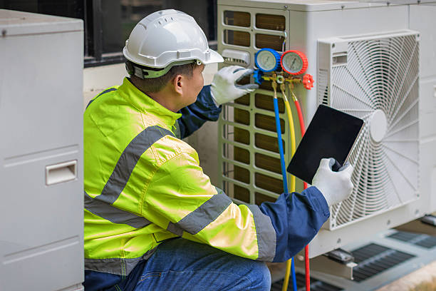 Professional Heat Pump Repair technician working in Mountain Center, CA